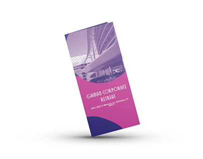 Gaman Corporate Retreat Tri-fold Brochure