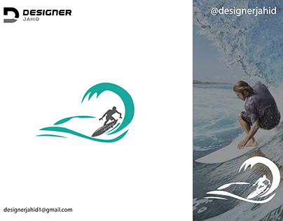 Electric Surfboard Company Creative Modern Logo Design