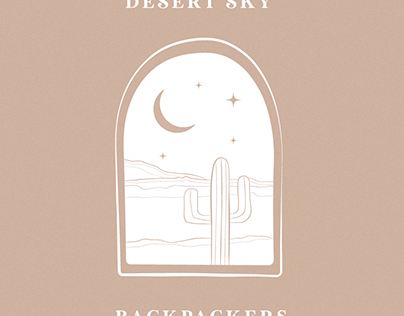 desert sky backpackers : branding