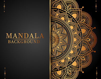 Luxury royal golden mandala background