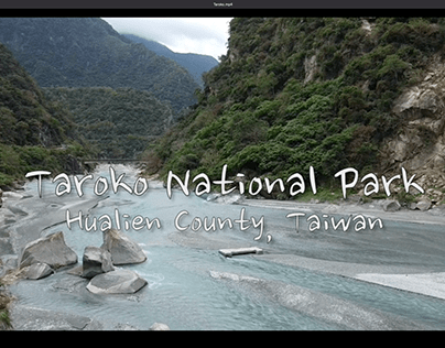 Taiwan Taroko National Park Aerial Film