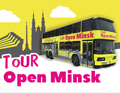 Branding of a bus TOUR OPEN MINSK