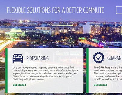 Commuter Connections Landing Page Designs