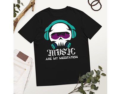 Music Are My Meditation Vector T Shirt Design