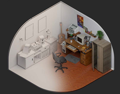 Isometric Room Animation