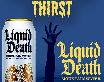 Liquid Death Mountain Water Ad