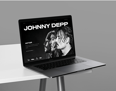Landing page design / Johnny Depp