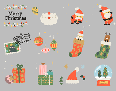 CHRISTMAS MOVING STICKERS