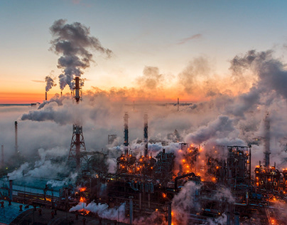 Industrial photography: Gazprom petrochemical complex