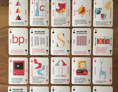 GraphiCard - typography and graphic design playing-card
