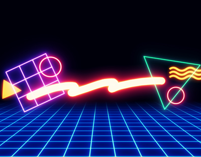 '80s Neon Shapes/Wallpapers
