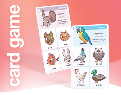 Language-learning card game "Bubbles"