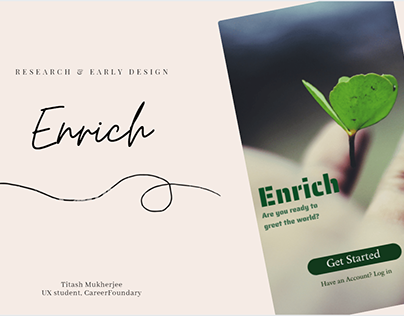 Enrich: Language Learning App (First Design Project)
