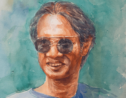 Watercolor Self Portrait