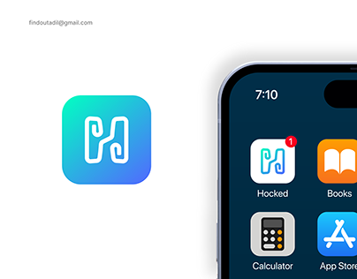Hocked App Logo Design | Brand Logo Design