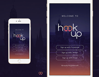 Hookup branding and mobile app design
