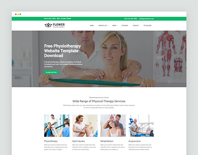 Physiotherapy Free Website Template Download