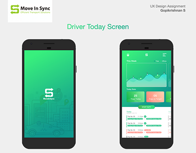 MoveInSync Today Summary Page Driver App