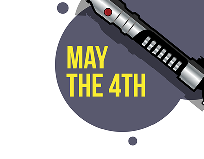 May The 4th Lightsaber Illustration