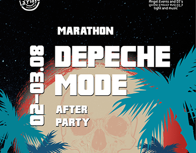Depeche Mode after party poster
