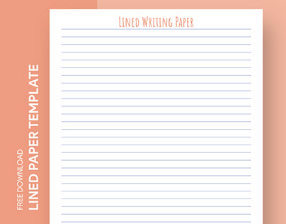 Free Editable Online Lined Writing Paper Template