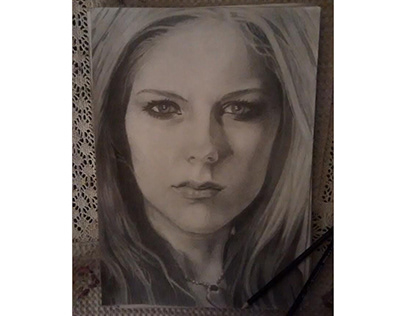 Avril Lavigne en retrato
