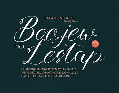 NCL BOOJEW LESTAP - Handwritten Calligraphy