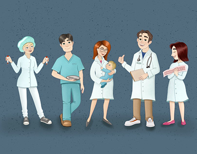 Characters for medical center