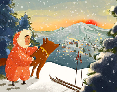 Winter tales illustration