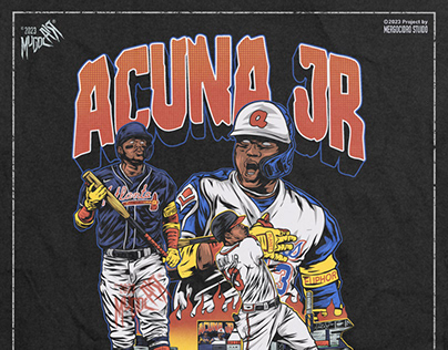 Baseball (Acuna JR) design for T-shirt