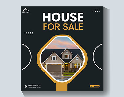 House For Sale Social Media Post/ads Template