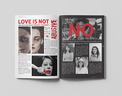 Violence and Abuse Magazine Spread