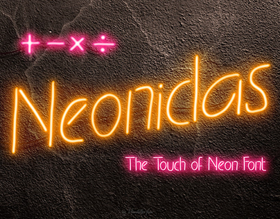 Neonidas - Neon Display Font