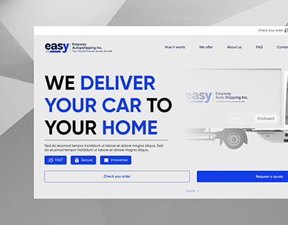 UI/UX Design - Easyway Autoshipping company