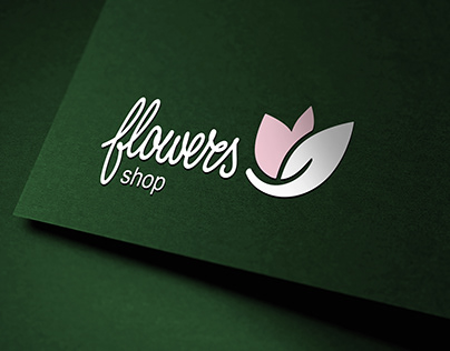 logotype "Flowers" shop
