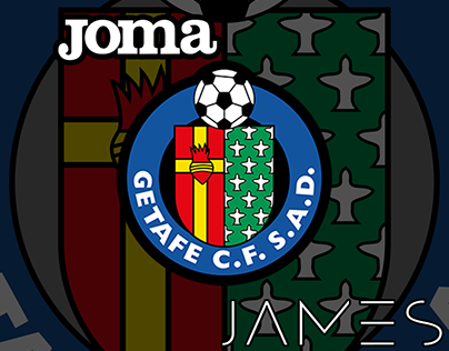 Getafe FC soccer jersey design