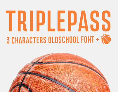 TRIPLEPASS 3 characters oldschool font