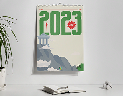Olympian Gods 2023 Calendar with Illustrations