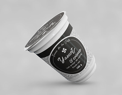 Packaging alimentaire : pot de yaourt personnalisé