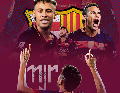 Flyer Esportivo Neymar JR Barcelona
