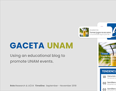 Project thumbnail - Gaceta UNAM
