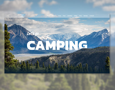 Camping landing page
