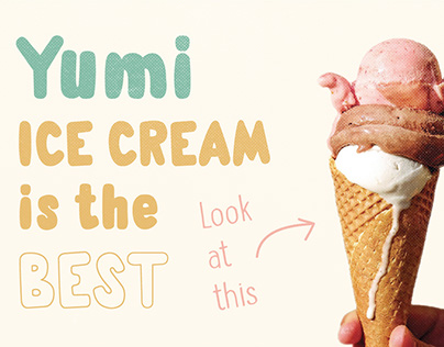 The Ice Cream Font - Yumi