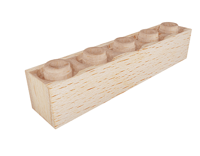 Wooden brick render