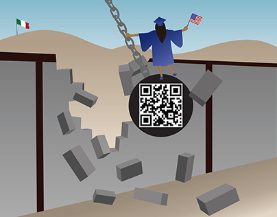 "Tear Down This Wall." - QR Code Illustration Project