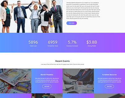 Bankus UI website design