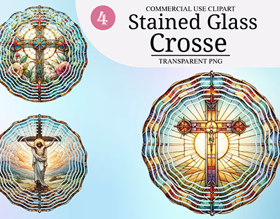 Crosse Stained Glass Clipart