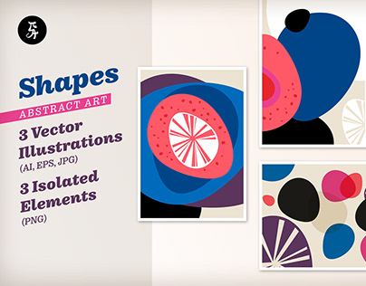 Abstract Vector Shapes Illustrations
