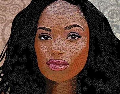 Mosaic portrait