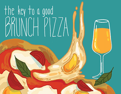 Brunch Pizza Recipe Card
